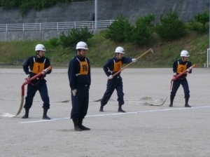 操法訓練の様子