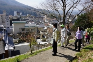 湯郷温泉街をあとに