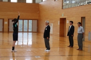 選手宣誓のようす