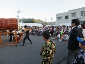 三星太鼓の演奏は迫力満点でした