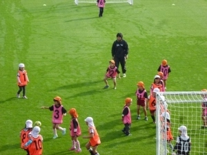 みんな元気いっぱいサッカーを楽しみました