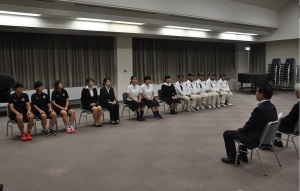 全国スポーツ大会出場者激励会