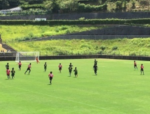 サッカーの様子
