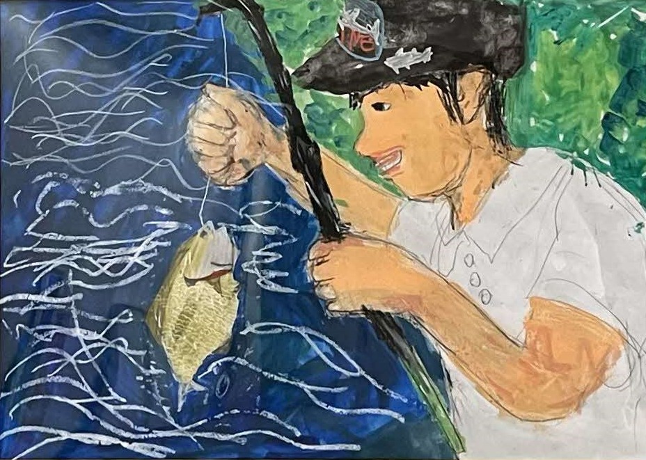 吉野川でブルーギルを釣った