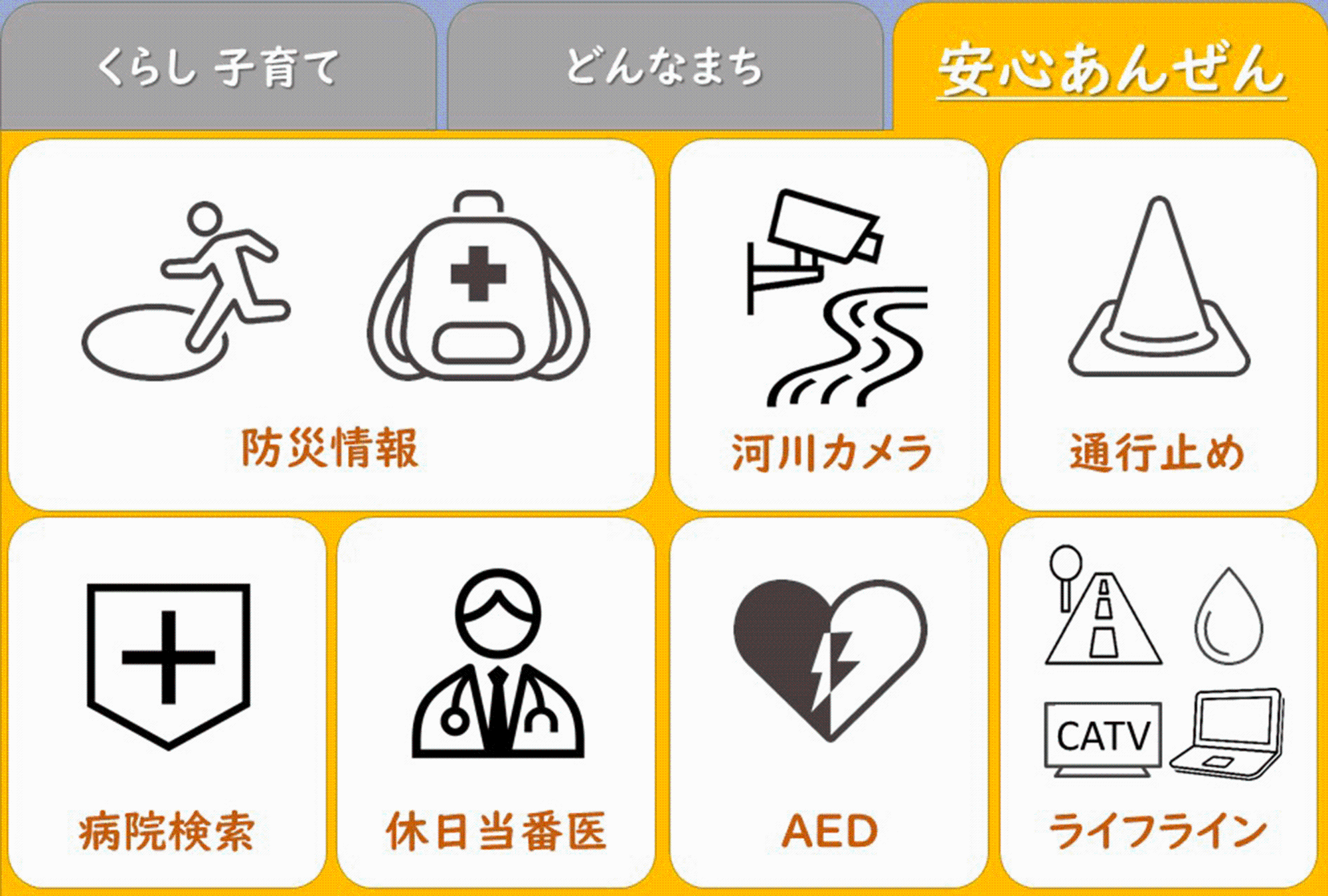 LINE「安心あんぜん」リッチメニュー