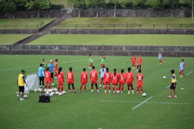 女子サッカー合宿