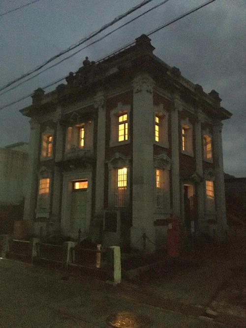 美作歴史資料館の夜