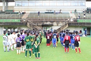 試合では鳥取のチームと美作のチームが対戦しました