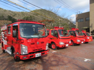 配備された消防車輌