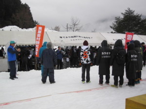 東粟倉雪まつり「雪合戦大会」