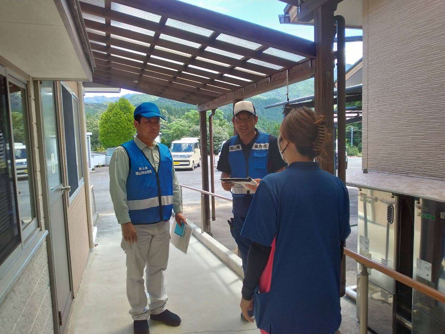 8月5日・6日&nbsp;八代市内のグループホーム受水槽へ給水