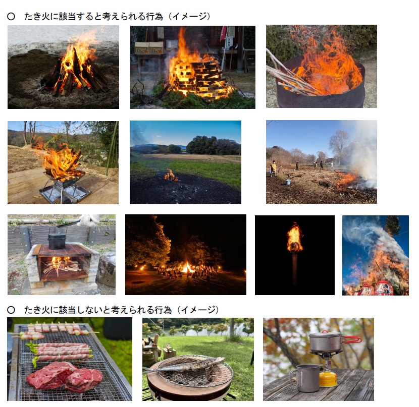 たき火の例